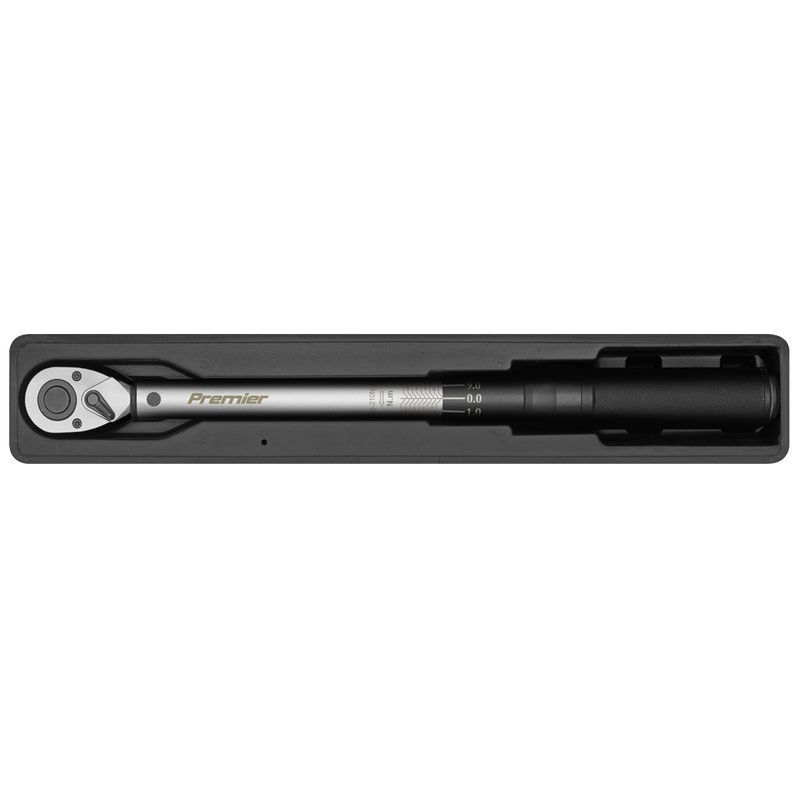 Sealey Premier Micrometer Torque Wrench 1/2"Sq Drive 40-210Nm