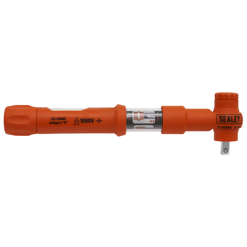 Sealey Premier Torque Wrench 3/8" Drive 5-25Nm Insulated STW805