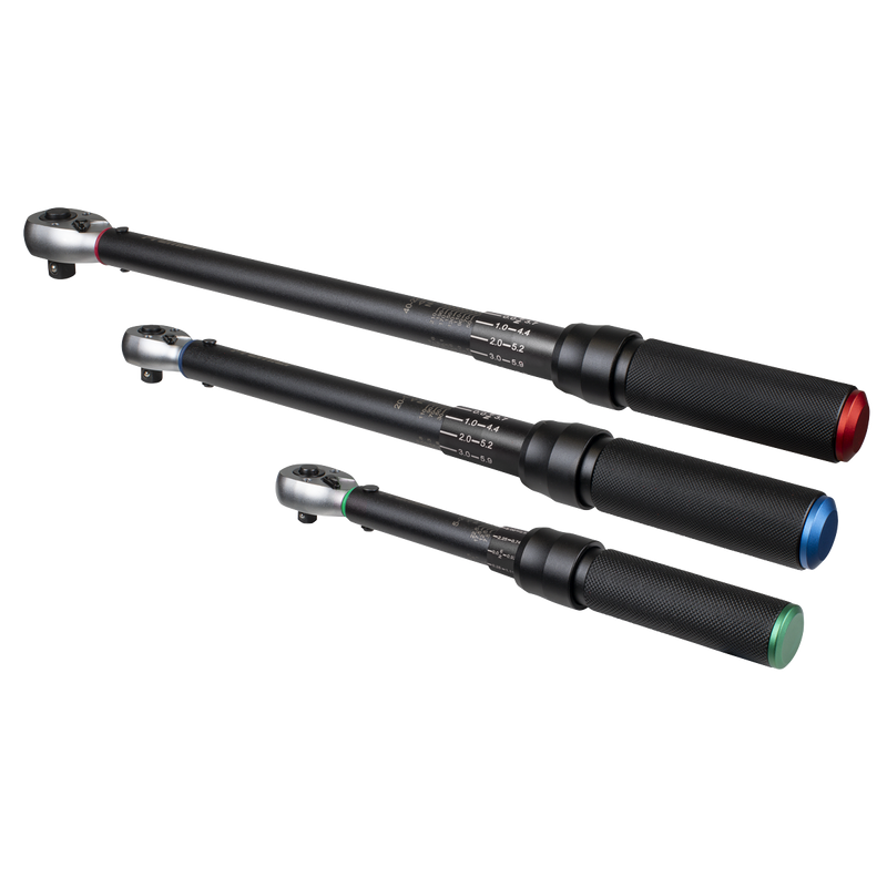 Sealey Premier Black Torque Wrench Micrometer Set 3 Piece 5-220Nm