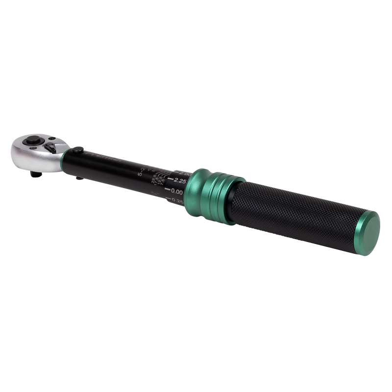 Sealey Premier Black Torque Wrench 1/4"Sq Drive 5-25Nm