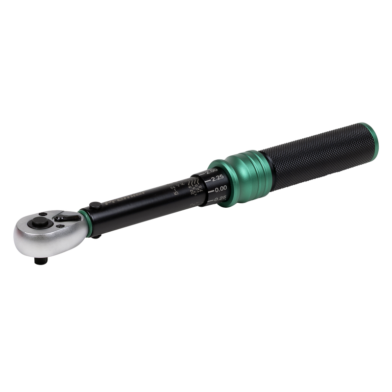 Sealey Premier Black Torque Wrench 1/4"Sq Drive 5-25Nm