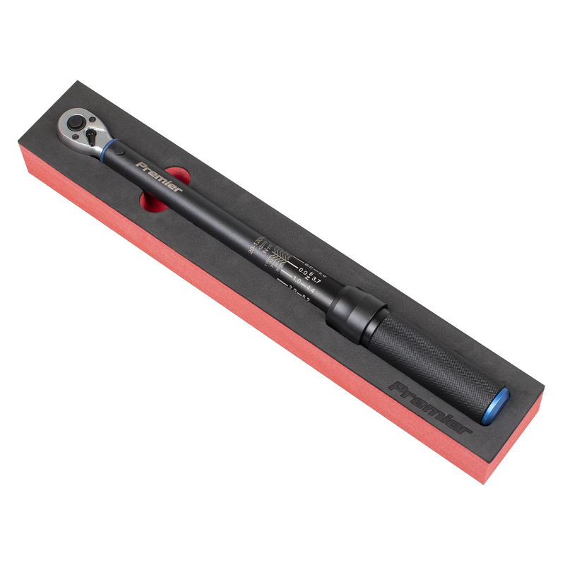 Sealey Premier Black Torque Wrench Micrometer 3/8" Drive 20-120Nm