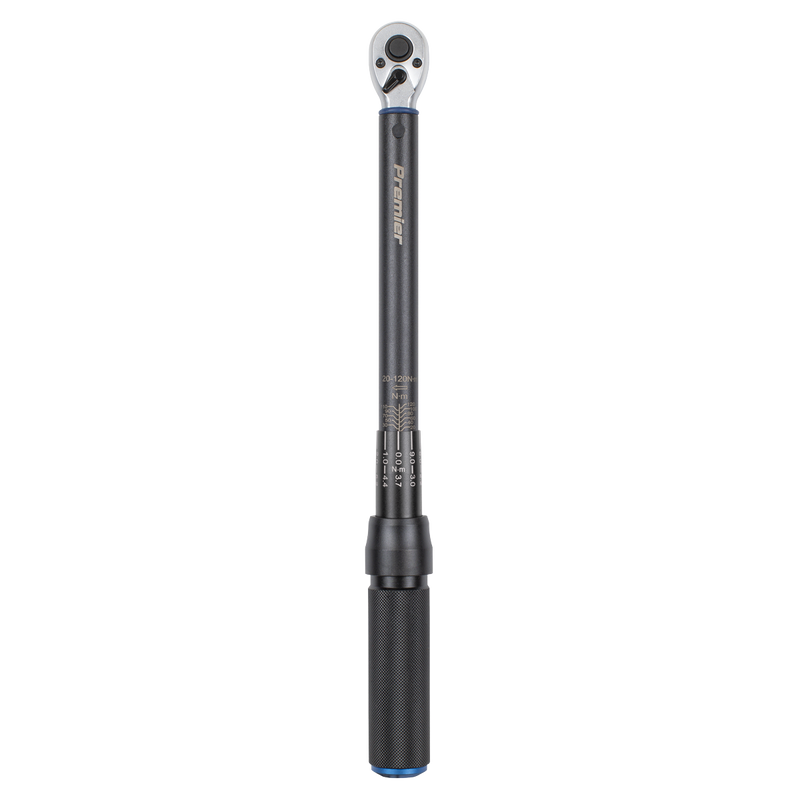 Sealey Premier Black Torque Wrench Micrometer 3/8" Drive 20-120Nm