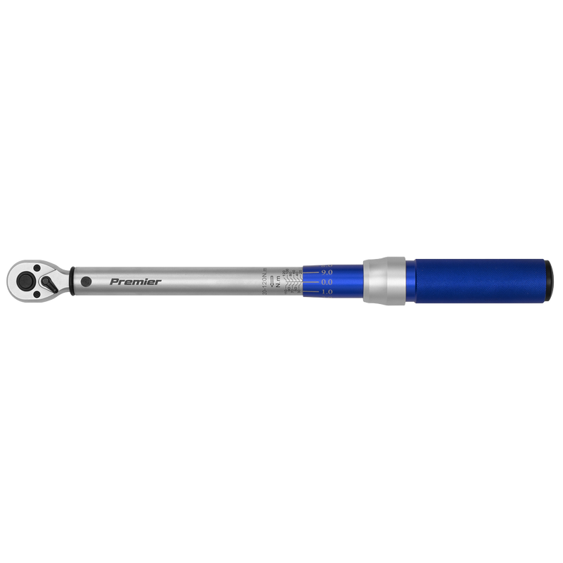 Sealey Premier Torque Wrench Micrometer 3/8" Drive 20-120Nm
