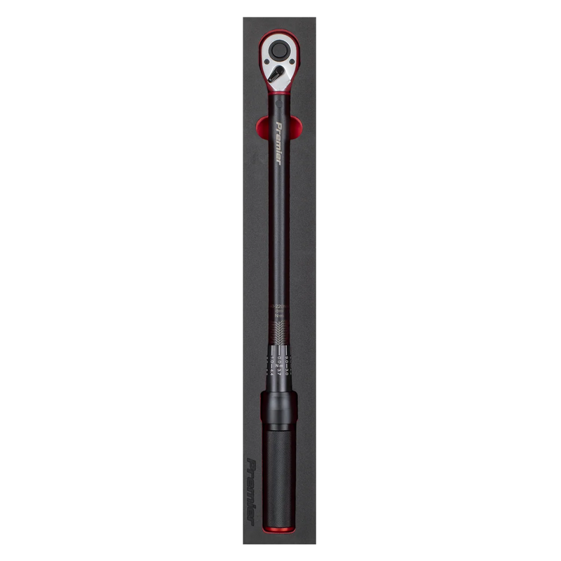Sealey Premier Black Torque Wrench Micrometer 1/2" Drive 40-220Nm