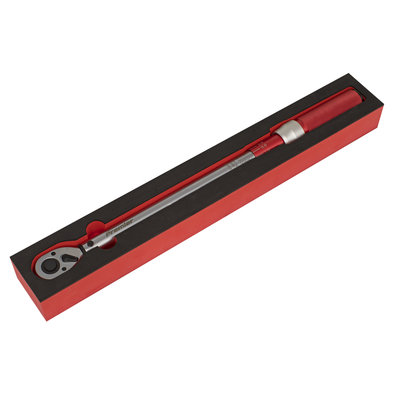 Sealey Premier Torque Wrench 1/2"Sq Drive 40-220Nm Model STW904