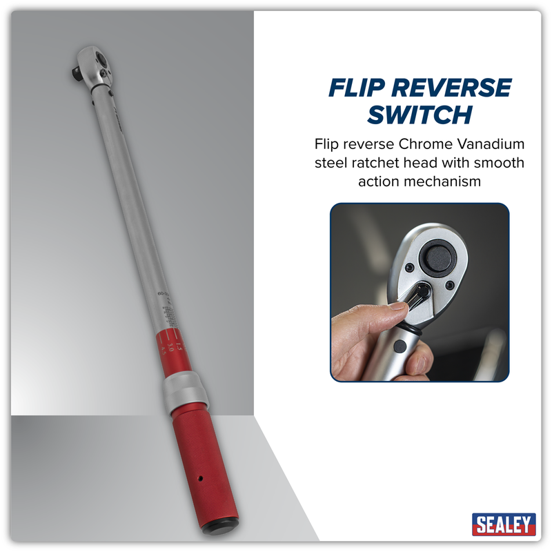 Sealey Premier Torque Wrench 1/2" Drive 60-330Nm STW905