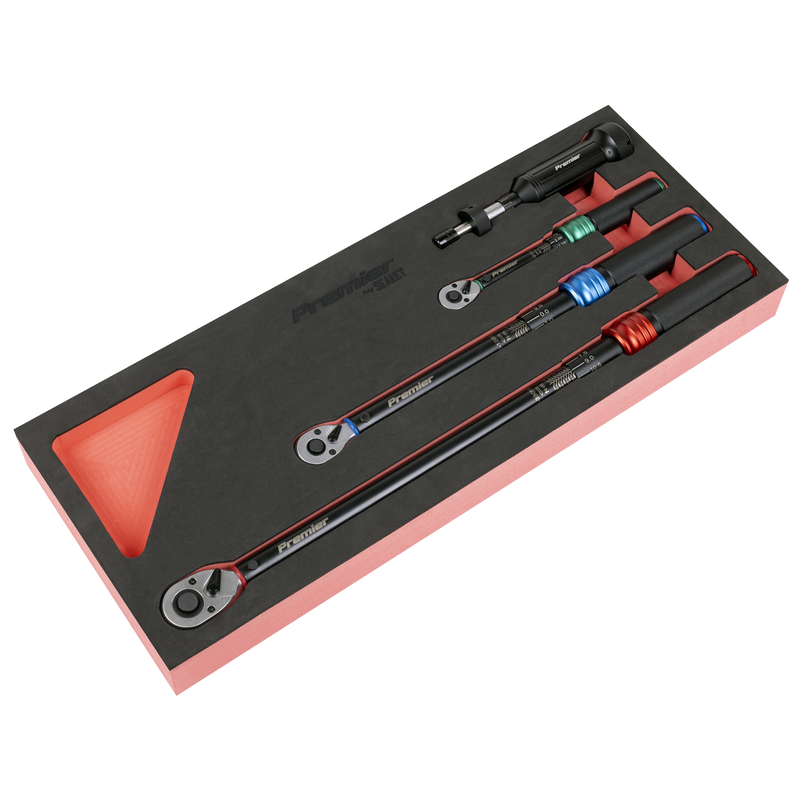 Sealey Premier Black Torque Wrench Set 4 Piece - 1/4" to 1/2" Drive