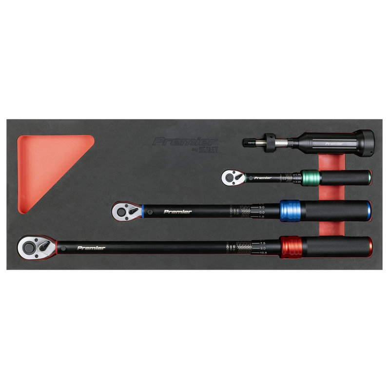 Sealey Premier Black Torque Wrench Set 4 Piece - 1/4" to 1/2" Drive