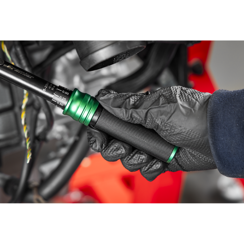 Sealey Premier Black Torque Wrench Set 1/4" Sq Drive 5-25Nm 33 Piece