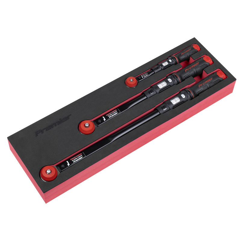 Sealey Micrometer Torque Wrench Set 3 Piece 5-320Nm