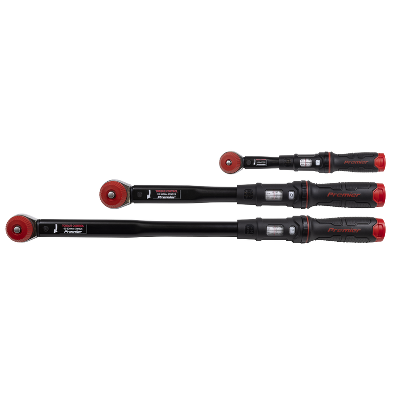 Sealey Micrometer Torque Wrench Set 3 Piece 5-320Nm