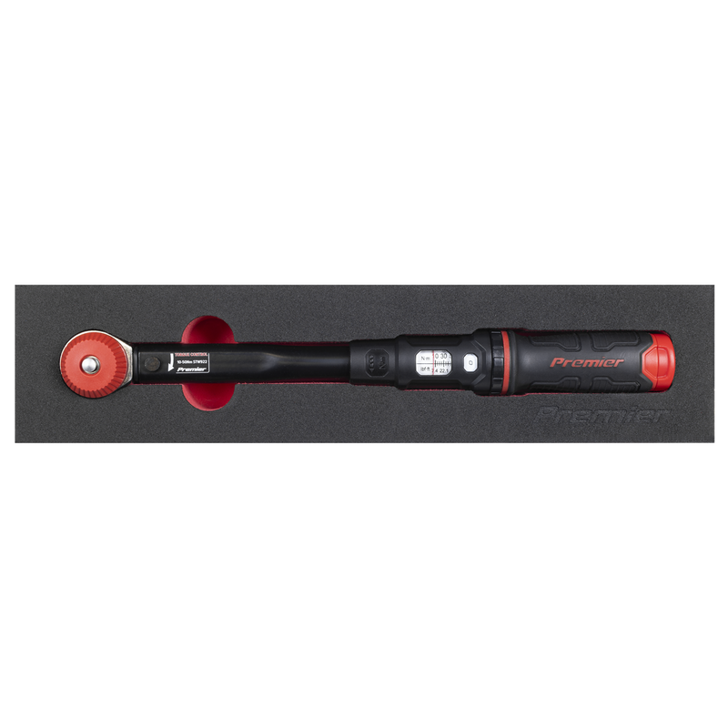 Sealey Micrometer Torque Wrench 10-50Nm 3/8"Sq Drive