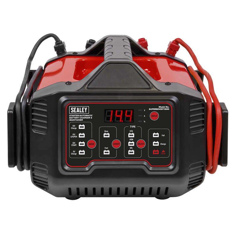 Sealey 6/12V Automatic Battery Charger SUPERBOOST150D 150A Peak