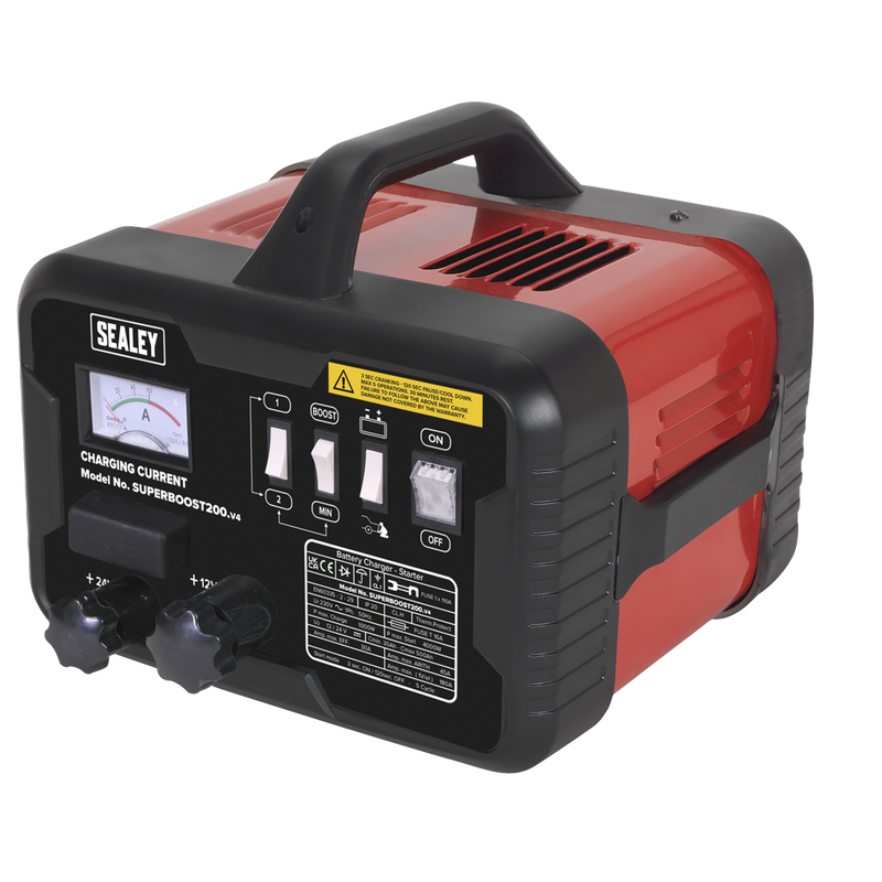 Sealey SUPERBOOST200 12/24V Battery Charger & Starter 200A