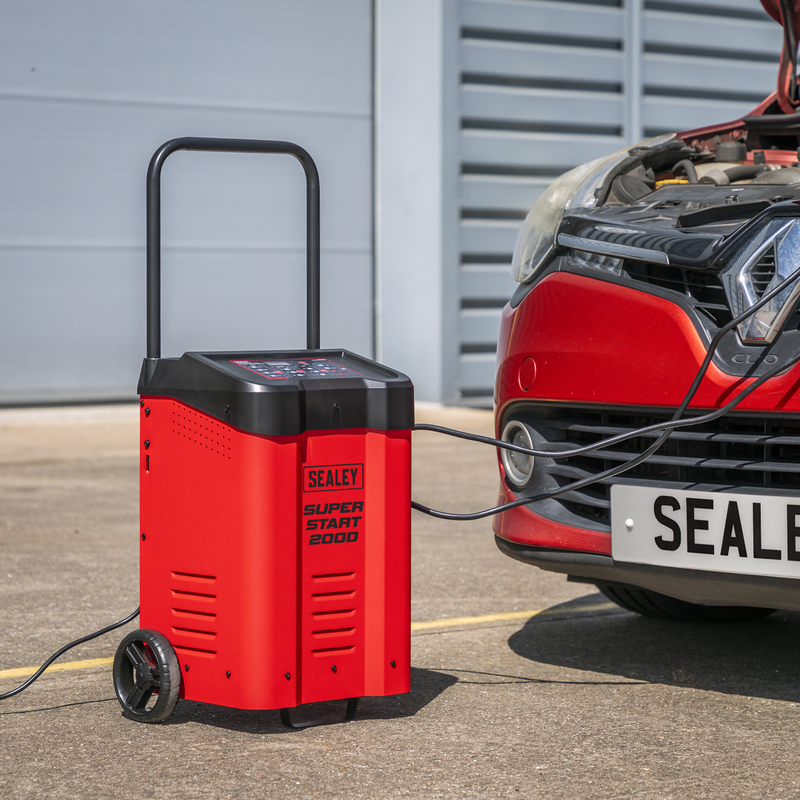 Sealey 12/24V Starter Charger SUPERSTART200D 200A Peak