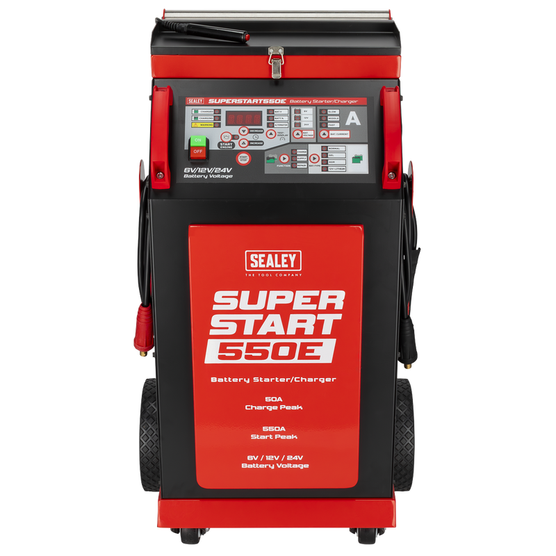 Sealey Battery Starter/Charger SUPERSTART550E 550A 6/12/24V