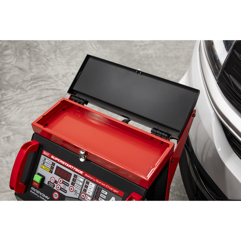 Sealey Battery Starter/Charger SUPERSTART750E 750A 6/12/24V