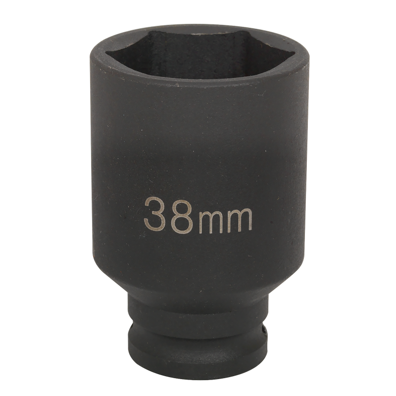 Sealey Deep Impact Socket 1/2"Sq Drive 38mm
