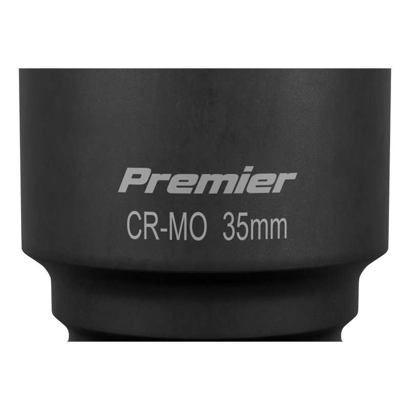 Sealey Premier Impact Socket 35mm Deep 1/2" Sq Drive SX005