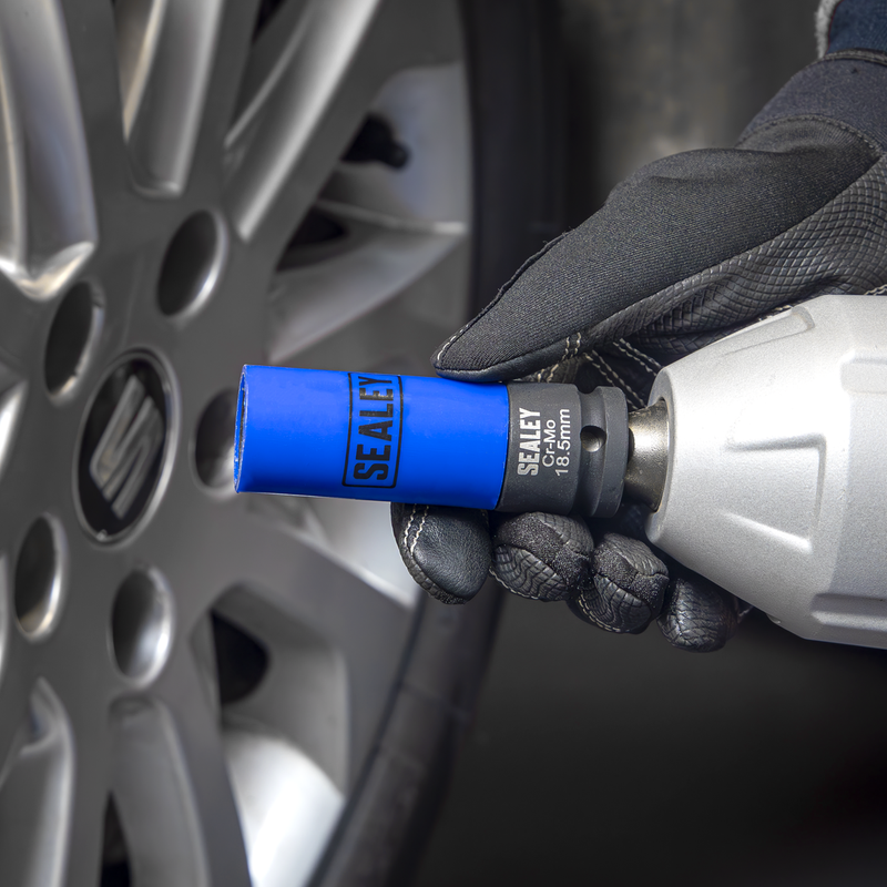 Sealey Alloy Wheel Impact Socket Set 1/2"Sq Drive 2 Piece