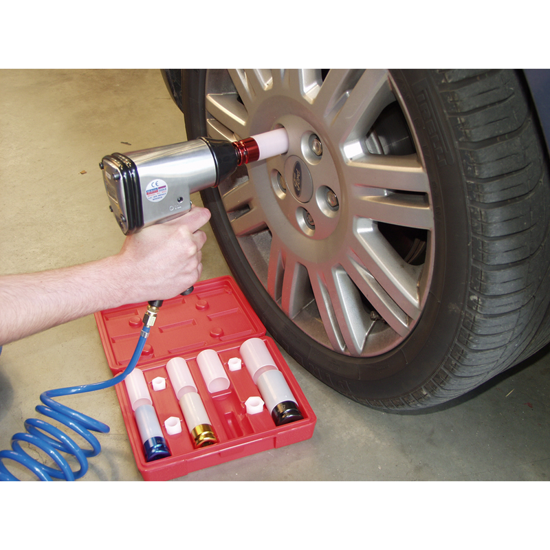 Sealey Alloy Wheel Impact Socket Set 1/2"Sq Drive 4 Piece