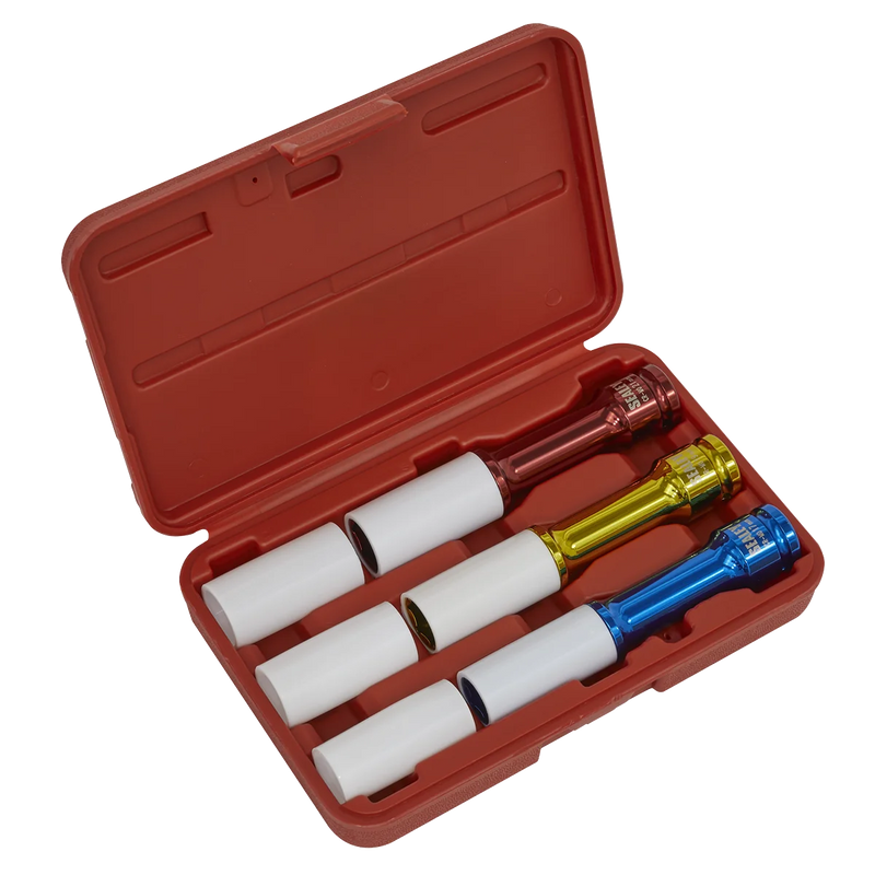 Sealey Alloy Wheel Impact Socket Set 1/2" Drive 3 Piece