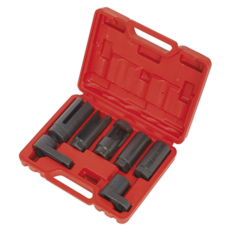 Sealey Oxygen Sensor Socket Set 7 Piece 3/8" & 1/2" Drive