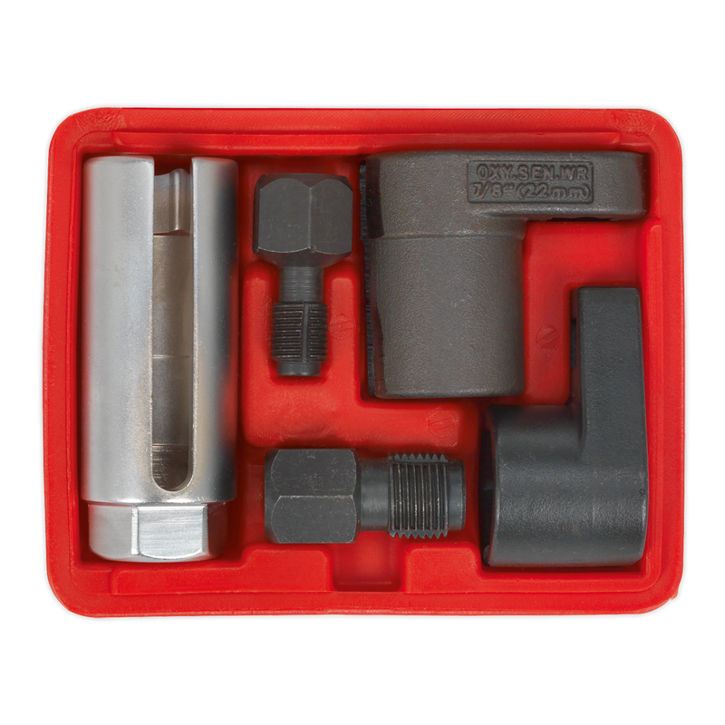 Sealey Oxygen Sensor & Thread Chaser Set 5 Piece 3/8" & 1/2" Drive