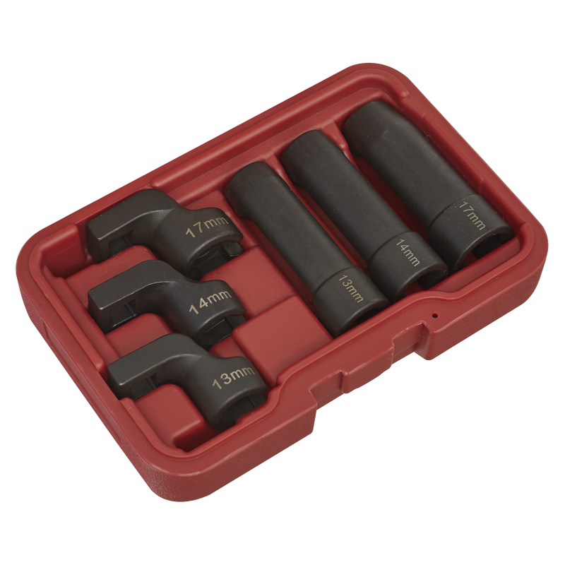 Sealey EGT Sensor Socket Set 6 Piece 3/8" Drive