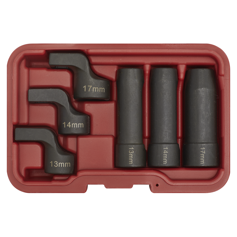 Sealey EGT Sensor Socket Set 6 Piece 3/8" Drive