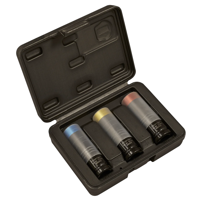 Sealey Premier Alloy Wheel Impact Socket Set 1/2" Drive 3 Piece