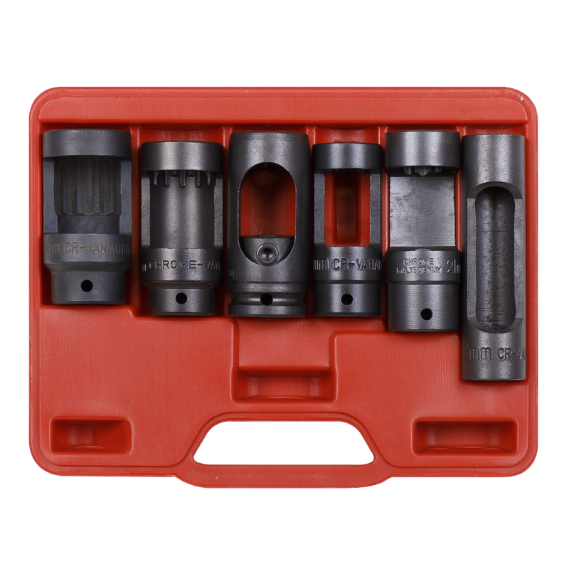 Sealey Diesel Injector Socket Set 1/2" Drive 6 Piece SX0401