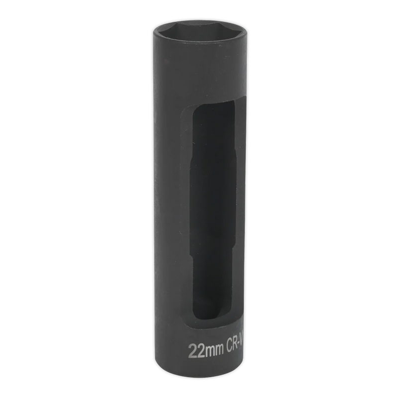 Sealey Injector Socket 1/2"Sq Drive 22mm x 100mm