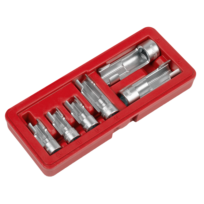 Sealey Window Socket Set 6 Piece 3/8" & 1/2" Drive