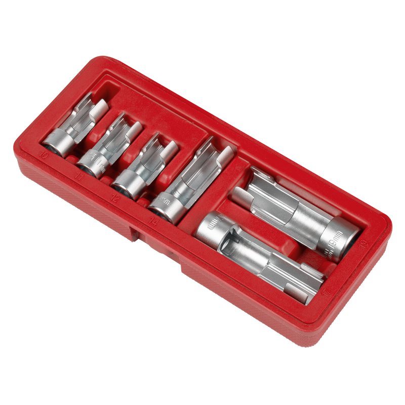 Sealey Window Socket Set 6 Piece 3/8" & 1/2" Drive