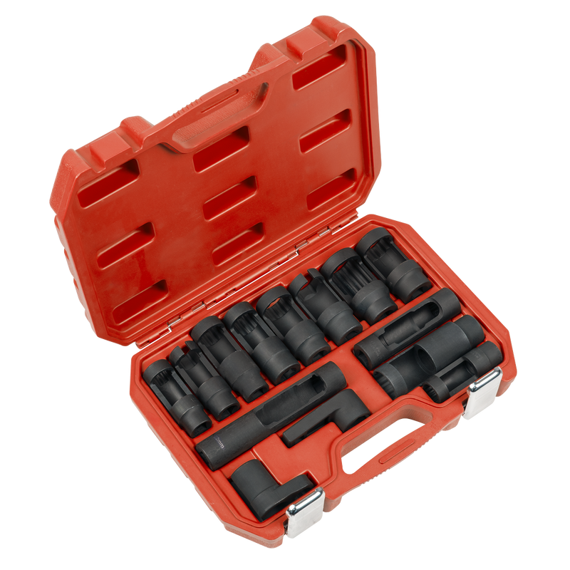 Sealey Oxygen & Diesel Injector Window Socket Set 14 Piece SX045