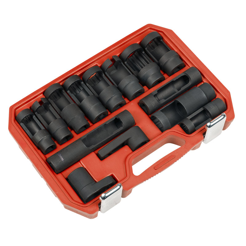 Sealey Oxygen & Diesel Injector Window Socket Set 14 Piece SX045