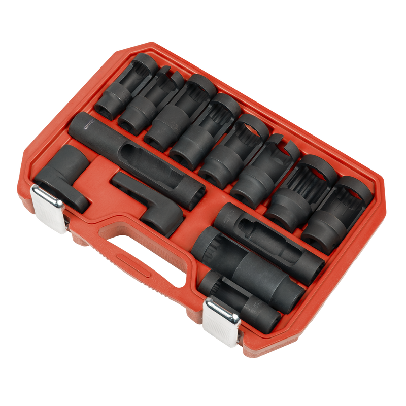 Sealey Oxygen & Diesel Injector Window Socket Set 14 Piece SX045