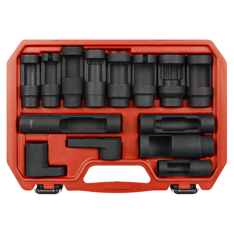 Sealey Oxygen & Diesel Injector Window Socket Set 14 Piece SX045