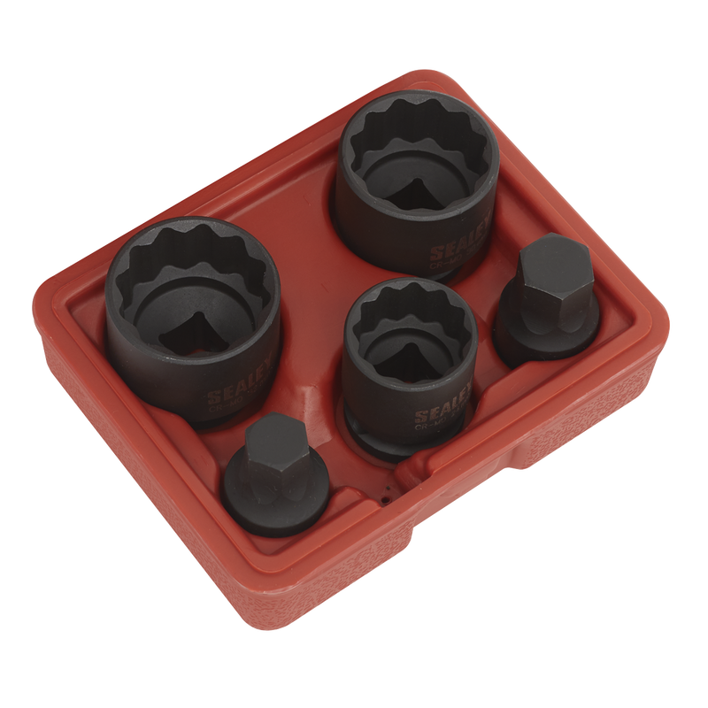 Sealey Impact Hub Socket Set 1/2" Drive 5 Piece