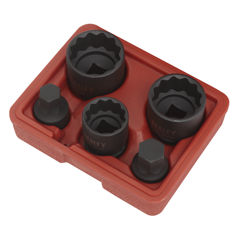 Sealey Impact Hub Socket Set 1/2" Drive 5 Piece