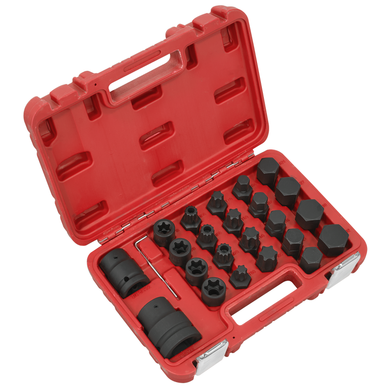 Sealey Impact Socket & Bit Set 23 Piece 3/4"Sq & 1"Sq Drive
