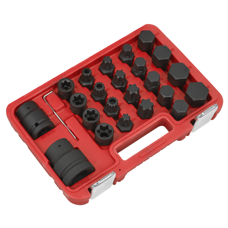 Sealey Impact Socket & Bit Set 23 Piece 3/4"Sq & 1"Sq Drive