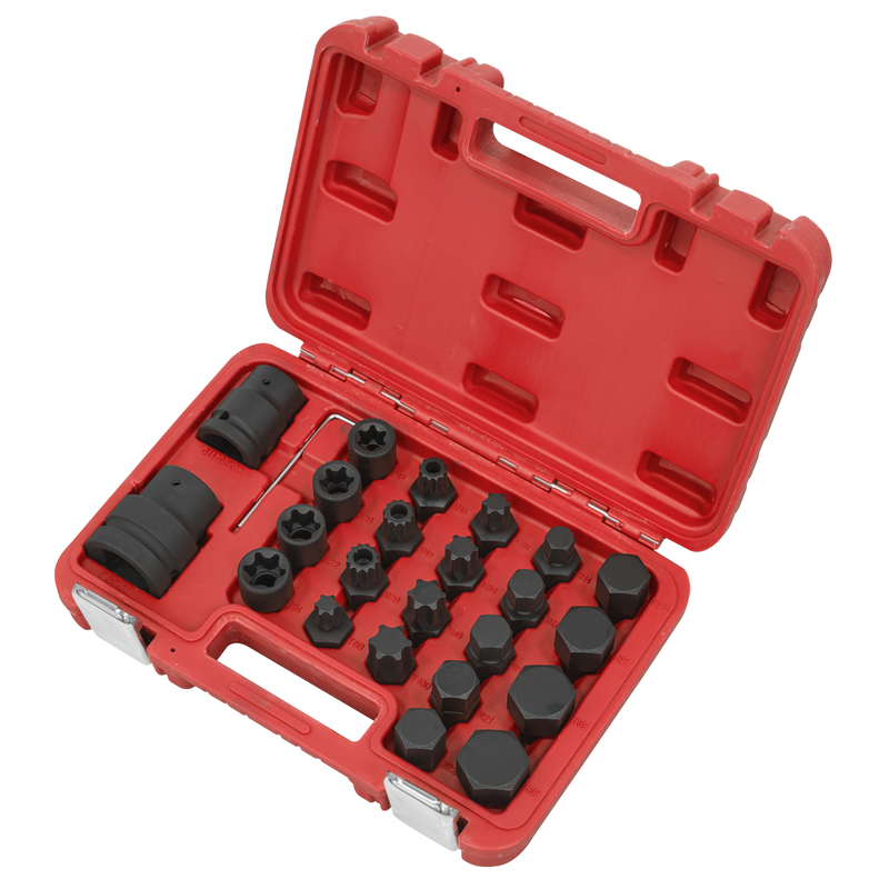Sealey Impact Socket & Bit Set 23 Piece 3/4"Sq & 1"Sq Drive