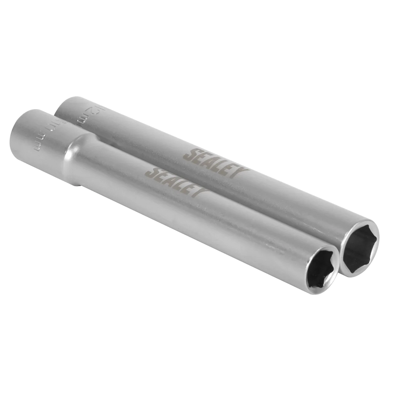 Sealey Extra-Deep Socket Set 3/8"Sq Drive 10 & 12mm