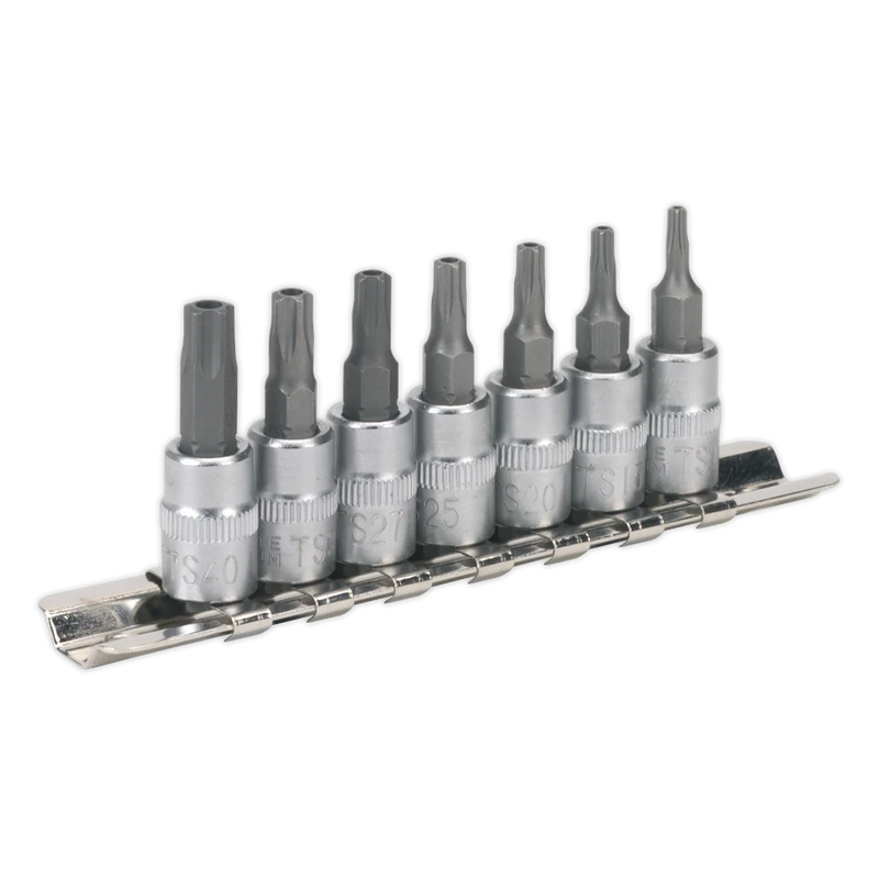 Sealey Premier Security Socket Bit Set 1/4"Sq Drive 7 Piece SX106