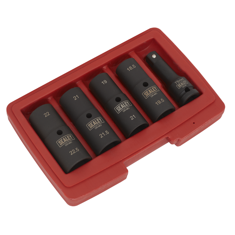 Sealey Double Ended Impact Socket Set 1/2"Sq Drive 5 Piece