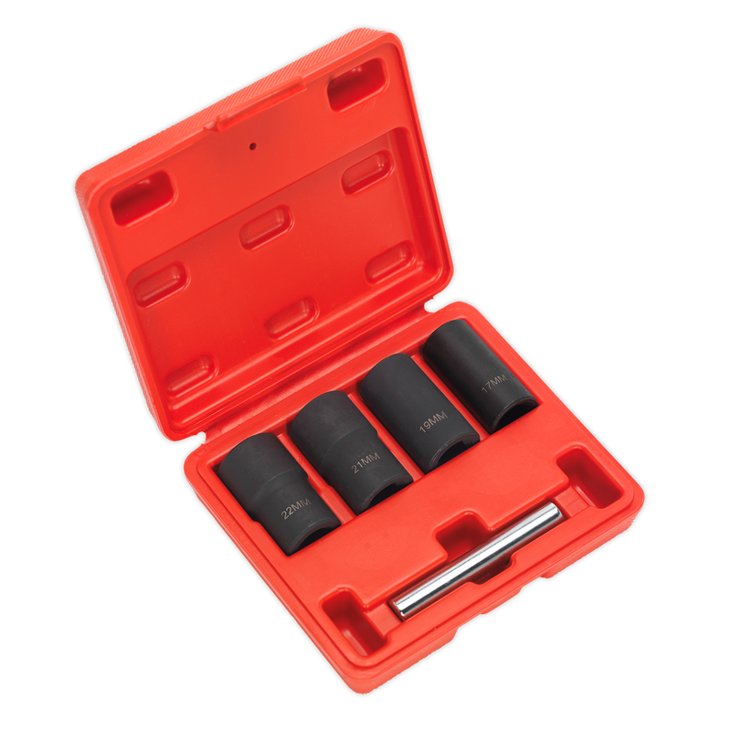 Sealey Locking Wheel Nut Removal Set 1/2" Drive 5 Piece