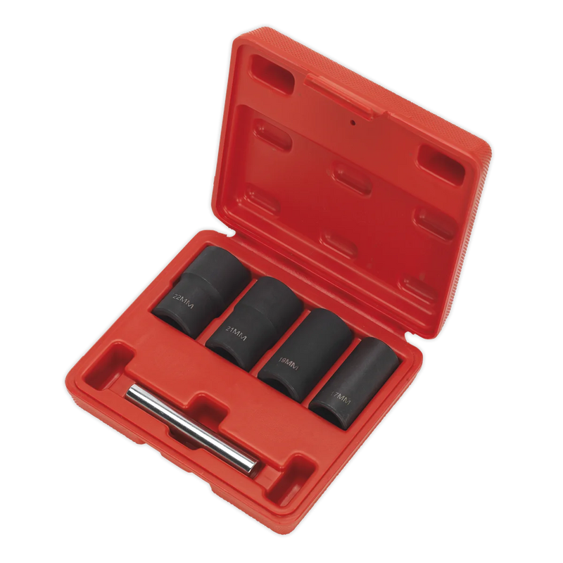 Sealey Locking Wheel Nut Removal Set 1/2" Drive 5 Piece